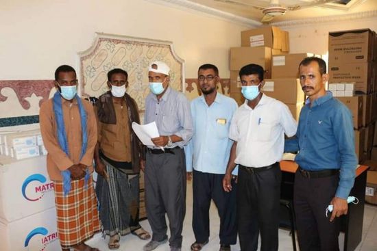 حجر تتسلم حصتها من المساعدات الطبية الإماراتية