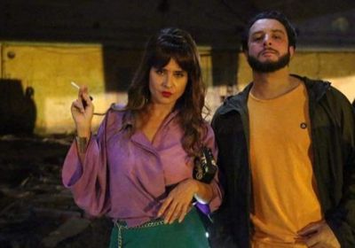 نيللي كريم بصحبة أحمد الفيشاوي في كواليس "30 مارس"