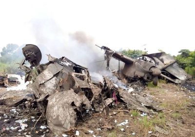  تحطم طائرة ركاب بعد إقلاعها بفترة قصيرة من جنوب السودان (صور)