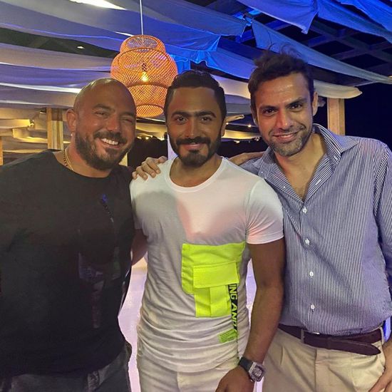 أمير طعيمة يهنئ تامر حسني بعيد ميلاده