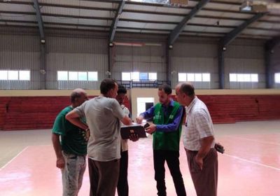 بدء تأهيل صالة "الشهيد مثني" في عدن