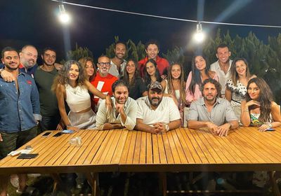 نجوم الفن يجتمعون بمنزل شريف رمزي (صور)