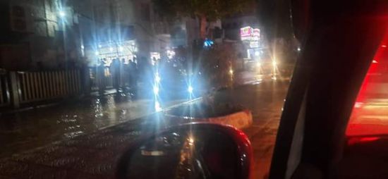 انفجار أنبوب مياه رئيسي بالمعلا