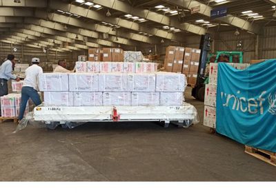 يونيسف: وصول 14 طن لقاحات إلى صنعاء لتحصين الأطفال