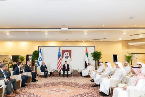 مستشار الأمن الوطني الإماراتي يستقبل الوفد الأميركي الإسرائيلي المشترك