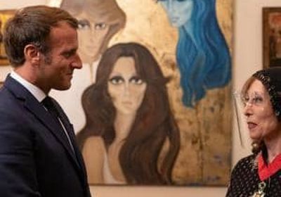 الصور الأولى لزيارة الرئيس الفرنسي للنجمة الكبيرة فيروز