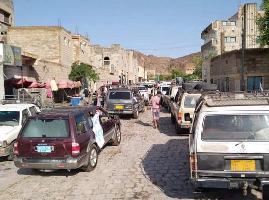 مليشيات الإخوان تمنع المتظاهرين من الوصول إلى المصينعة (صور)