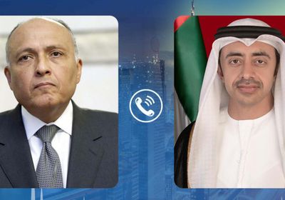  وزير الخارجية الإماراتي ونظيره المصري يبحثان الوضع في منطقة شرقي المتوسط