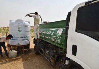 ضخ أكثر من مليوني لتر مياه بخزانات حجة