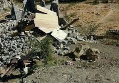 مليشيا الحوثي تهدم منازل الموطنين في صنعاء 