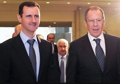الأسد يستقبل وزير الخارجية الروسي في دمشق
