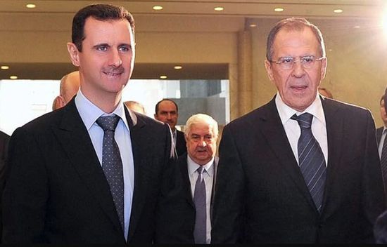 الأسد يستقبل وزير الخارجية الروسي في دمشق