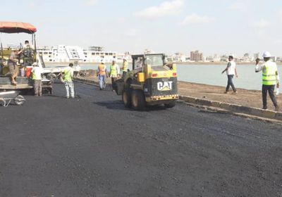 بدء ترميم الطريق البحري في العاصمة عدن