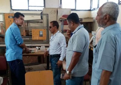 انطلاق امتحانات التخرج لطلاب الدبلوم بمعهد بومدين في لحج