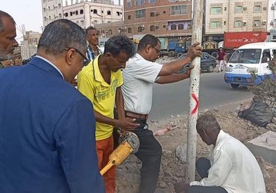 إزالة 140 لوحة إعلانية مخالفة بالمنصورة