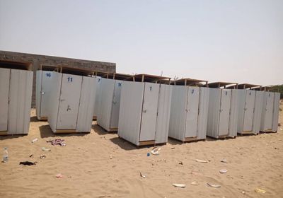 بناء 1680 حماما مؤقتا بمراكز النازحين
