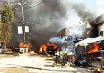  المرصد السوري: مقتل 7 أشخاص في انفجار عنيف بعفرين