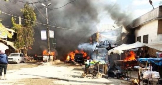  المرصد السوري: مقتل 7 أشخاص في انفجار عنيف بعفرين