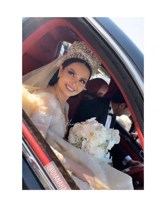 الصور الأولى من حفل زفاف ديانا كرزون ومعاذ العمري