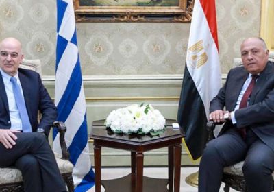  وزير الخارجية اليوناني يستقبل نظيره المصري بأثينا
