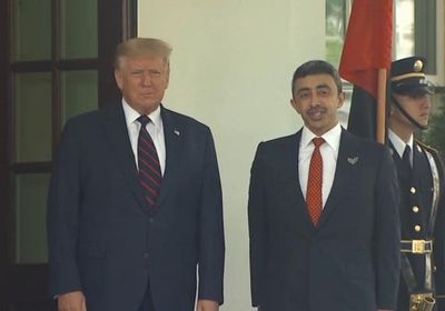  مباحثات ثنائية بين ترامب وبن زايد قبيل توقع معاهدة السلام 