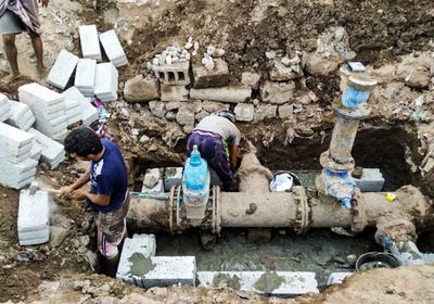 "الدولية للهجرة" تؤهل خطوط مياه رئيسية في عدن