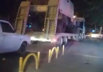 بالفيديو..الحرس الثوري ينقل معدات عسكرية إلى الحدود العراقية