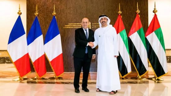 وزير الخارجية الإماراتي يجتمع بنظيره الفرنسي لبحث سبل التعاون بين البلدين