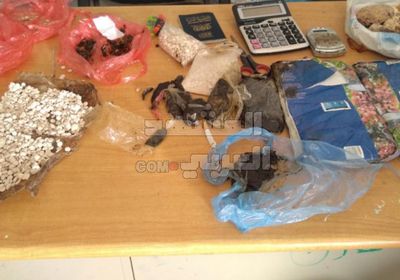 ضبط عصابة إتجار بالمخدرات في لحج (صور)