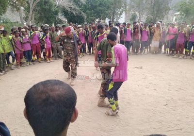 فقرات ترفيهية للجنود بمعسكر 7 أكتوبر بعد التدريب (صور)