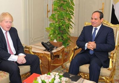 السيسي وجونسون يبحثان عدد من الملفات الدولية والإقليمية