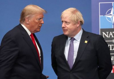  أول تعليق من جونسون على نبأ إصابة ترامب بكورونا