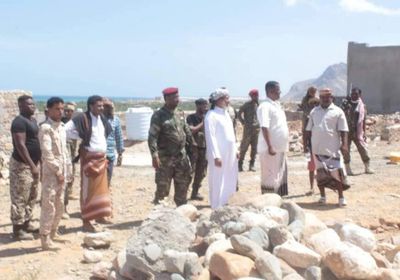 إزالة تعديات الأبنية العشوائية في سرهين بسقطرى