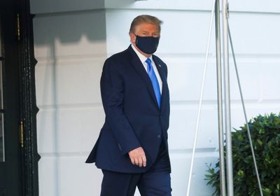 شاهد.. أول كلمة لـ ترامب عقب إصابته بـ كورونا