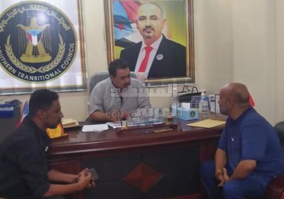 انتقالي لحج يبحث أزمة لجنة البيئة مع مصنع الوطنية