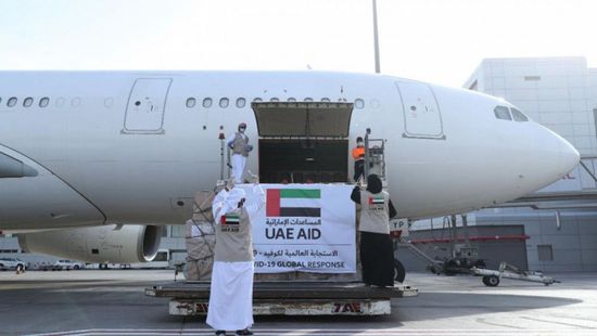  الإمارات تُرسل طائرة مساعدات طبية إلى الأردن لدعمها في مكافحة كورونا