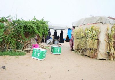 مساعدات طارئة لمخيمات النازحين في مأرب والجوف