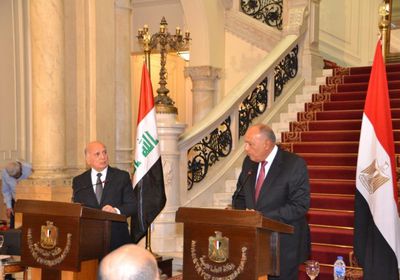 وزير الخارجية المصري: لدينا إرادة سياسية لتدعيم أواصر التعاون مع العراق