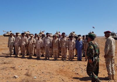 أركان حرب "الأول مشاة" في زيارة تفقدية لكتيبة الدبابات