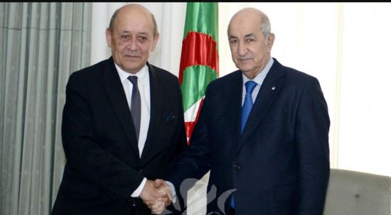  الرئيس الجزائري يناقش مع وزير الخارجية الفرنسي سُبل تعزيز التعاون الثنائي