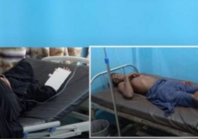 إصابة شاب وفتاة جراء قصف حوثي بحيس