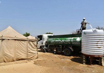 "سلمان للإغاثة" يواصل مشروع الإمداد المائي في حجة