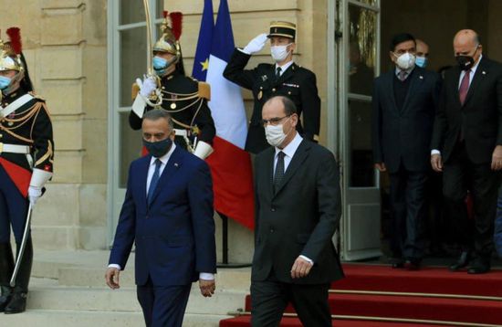 رئيس الوزراء العراقي يلتقي نظيره الفرنسي في باريس (صور)