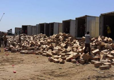 إتلاف شحنة أجبان بالمنطقة الحرة في عدن