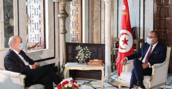 رئيس الوزراء التونسي يناقش مع وزير الخارجية الفرنسي سبل التعاون بين البلدين