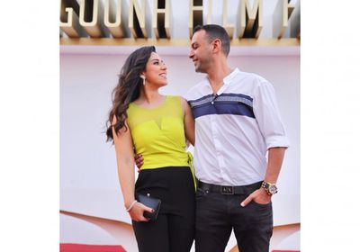 آيتن عامر عن زوجها :محظوظة بوجوده في حياتي