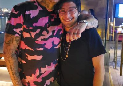 "أخويا ابن الأصيلة".. أحمد الفيشاوي بصحبة نجل أصالة