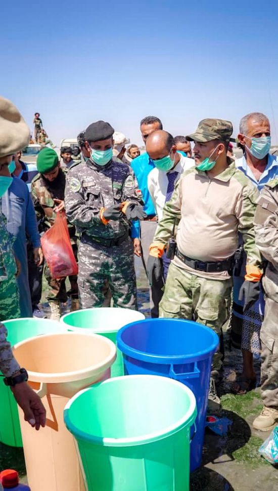 إتلاف كميات الكوكايين المضبوطة بميناء عدن (صور)