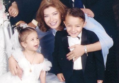 من الطفولة.. منال سلامة تنشر صور أبنائها