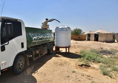 تواصل مشروع الإمداد المائي في حجة